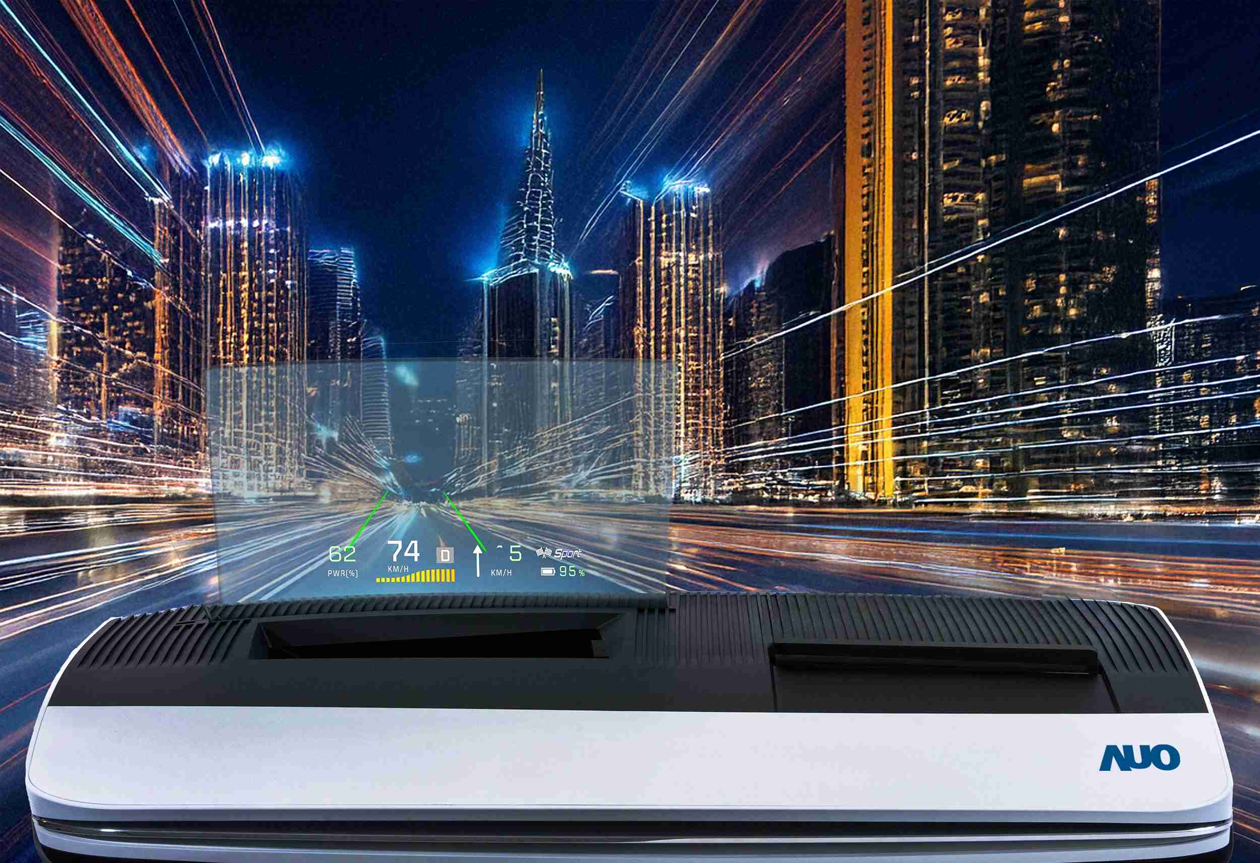 EBpay推出13吋Micro LED抬头显示器，，，提供高入眼亮度、、高色彩饱和度的显示质量，，，，在阳光下或黑暗中都清晰可见，，并利用Micro LED模块体积小的优势，，，解决车用空间有限的痛点